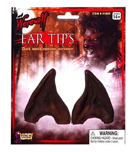 Forum Novelties 51805 Men's Pointed Ears Accessory - Brown, One Size, Pack of 1