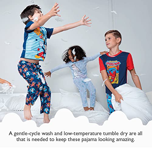 Image of Disney Boys' 2-Piece Loose-fit Pajama Set, Matching Shirts & Pants, Soft & Cute for Kids