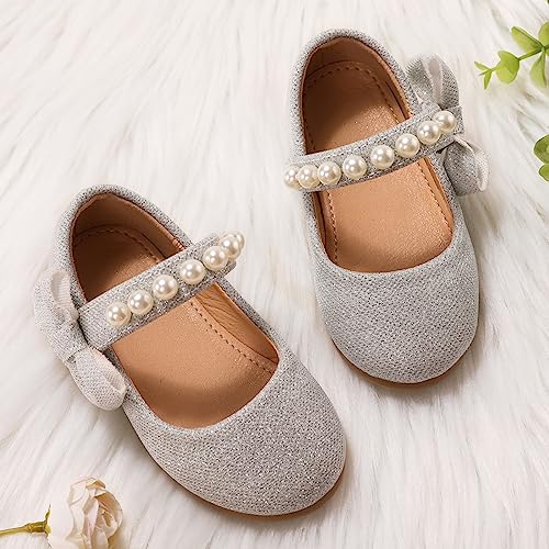 PATPAT Girls Dress Shoes Mary Jane Shoes Toddler Dress Shoes Ballet Shoes for Girls Wedding Party Dress Shoes for Girls Toddler Kids (Toddler/Little Kids)3