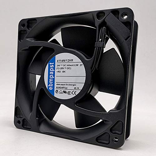 Ebm 4114N/12HR 24V 345mA 8.3W 12038 Metal Axial Fan