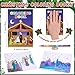 Zhanmai 60 Pack Christmas Coloring Books Bulk with 60 Colored Crayon Mini Christian Coloring Book Nativity Coloring Books Holiday Coloring Book for Girls Boys Holiday Xmas Present 10 Style(Jesus)
