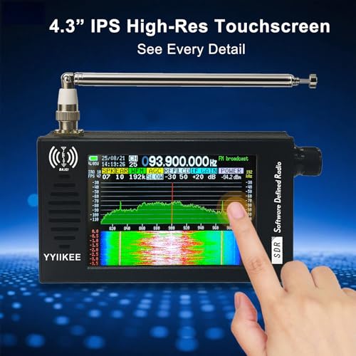 Receptor de Radio SDR DSP Portátil con Pantalla Táctil 4.3" miniatura 4