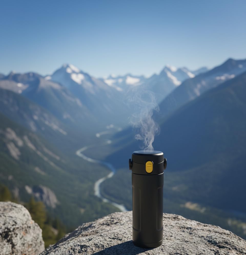 Practical water bottle with smooth surface lightweight structure and compact size for easy carrying everywhere