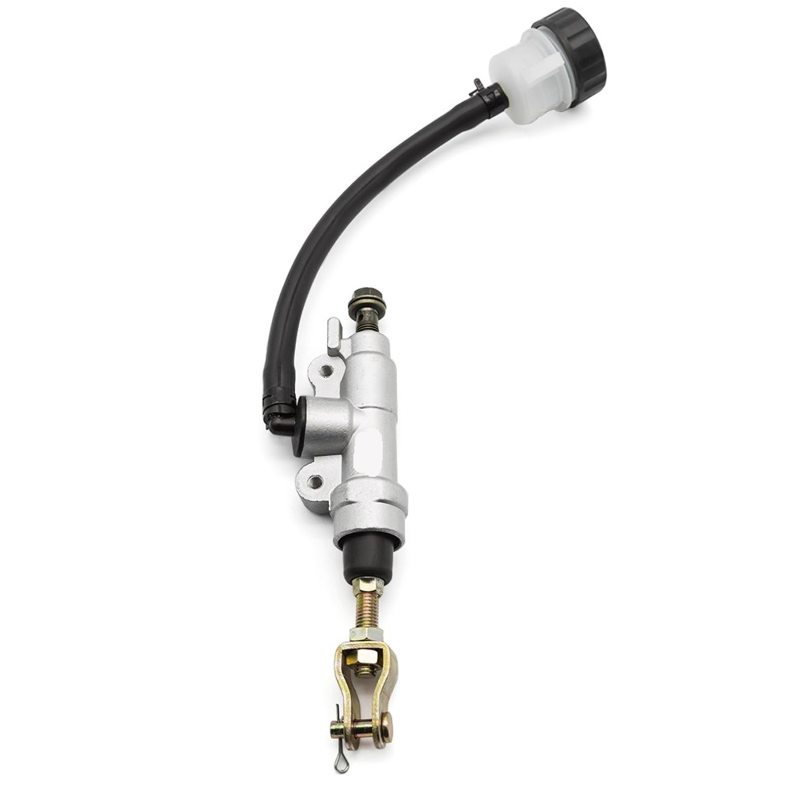 PMAGSYQ Forward Brake Pump Brake Pump Fit for Aprilia Universal 10mm Go Cart Pit Bike Motorcross Motorcycle Rear Brake Master Cylinder Pump(Silver)