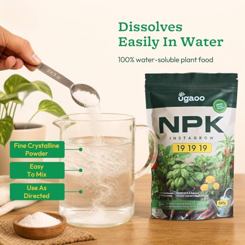 Image of Ugaoo InstaGrow NPK 19:19:19 Fertilizer (500g) Powder| Water-Soluble Plant Food for Growth, Flowering & Fruiting | Balanced NPK for Indoor & Outdoor Plants