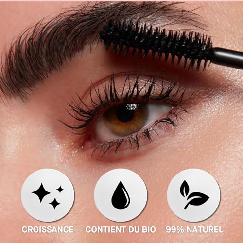ROSEGOLD GOLDLASH Mascara booster pour cils Épaissit Allongé. Améliore la croissance et la pousse des cils - 99% Naturel Fabriqué en France - Sans hormone Sans parfum - Vegan – Image 5