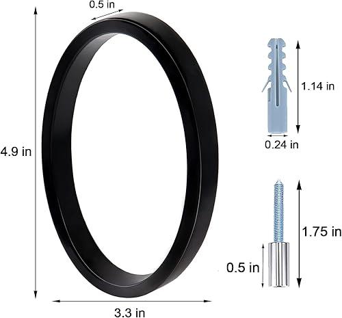 Miniatura 6 de Números de casa de metal - Números de dirección de 5 pulgadas para casas, negro de alto brillo número 0