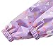 Sowllars Girls Rain Jacket, Windbreaker Kids Raincoat Waterproof Zip Jacket with Fleece Liner… (Purple, 10)