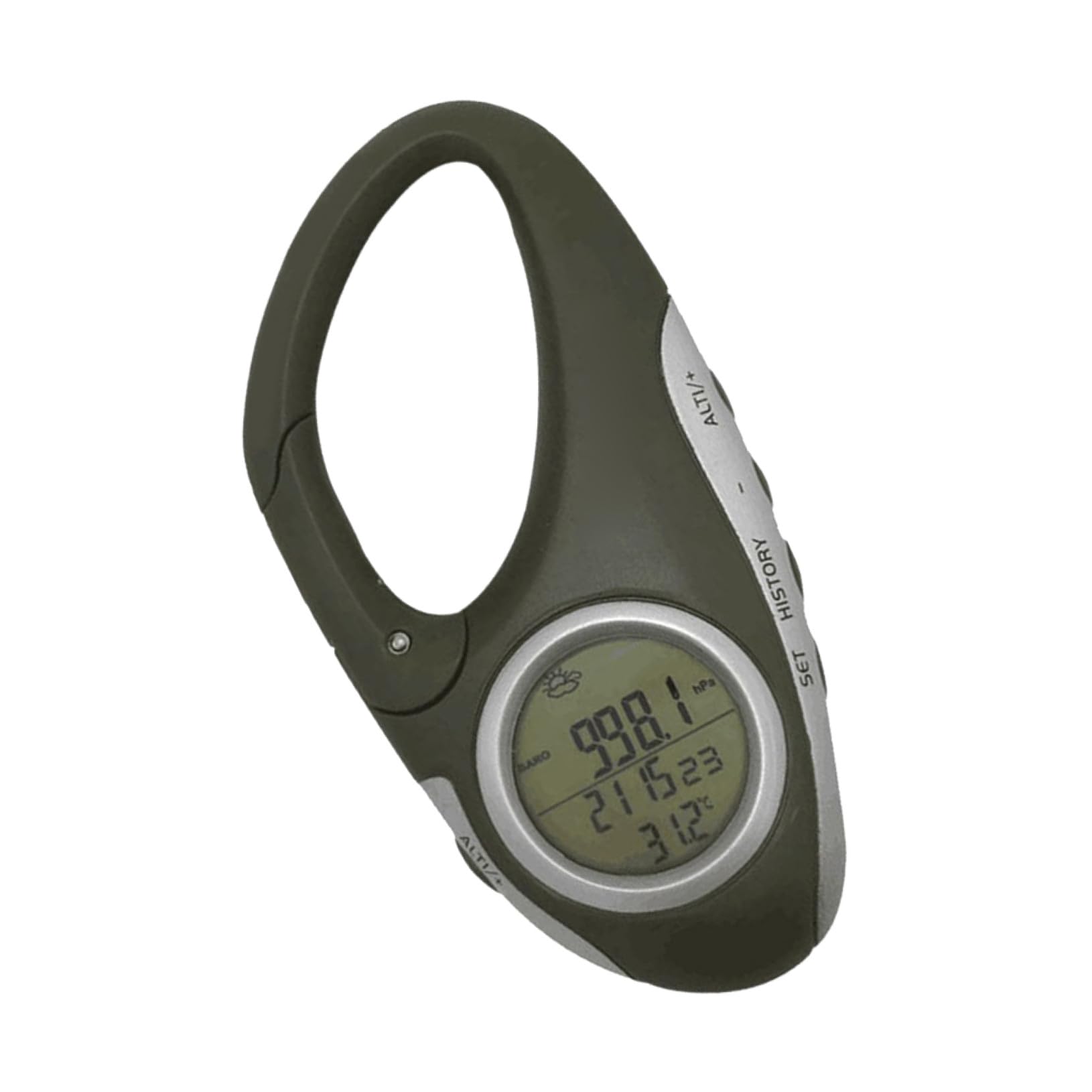 BESTonZON Altimetro Portatile con Gancio Barometro e Termometro Maneggevole per Escursionismo e Arrampicata Previsioni e Monitoraggio Altitudine Un Unico Strumento