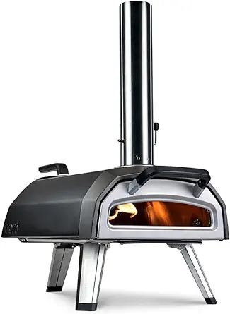 Ooni Karu 2 Multi-Fuel Outdoor Pizza Oven - Wood and Gas Outdoor Pizza Oven with Pizza Stone & Intergrated Thermometer, Pizza Oven Outdoor, Dual Fuel 12 Inch Pizza Maker, Outdoor Cooking Grill