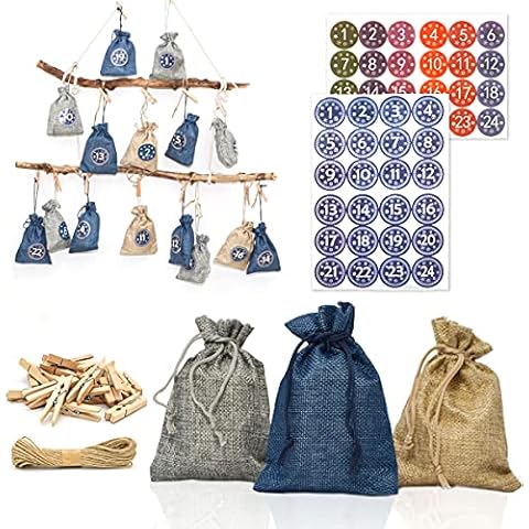 DuneDesign DIY Advent Calendar Kit with 24 Bags Cover
