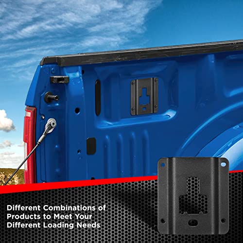 Speedwow Truck Bed Cargo Binding Bracket Plate Compatible With Ford F150 F250 F350 Super Duty 2015-2023 Replacement Fl3Z-9928408-Ab Bed Load Hook Reinforcement Plate Fitting (4 Pack) #TOP1