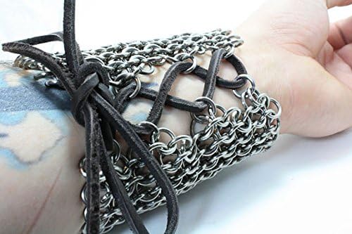 Knight Chainmaille Vambrace Arm Guard Stainless Steel