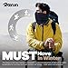 ROXUN Winter Neck Gaiter, Neck Warmer Cover Ski Gaiters for Men/Women Fleece Thick Elegant Stylish Black