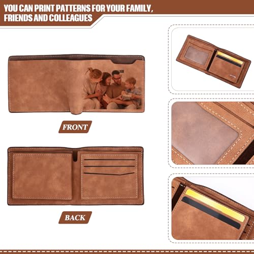 Paterr 6 Pcs Leather Photo Wallets Bulk for Men Blank Engravable for Laser Engraving DIY Christmas Gifts for Dad Husband Son3