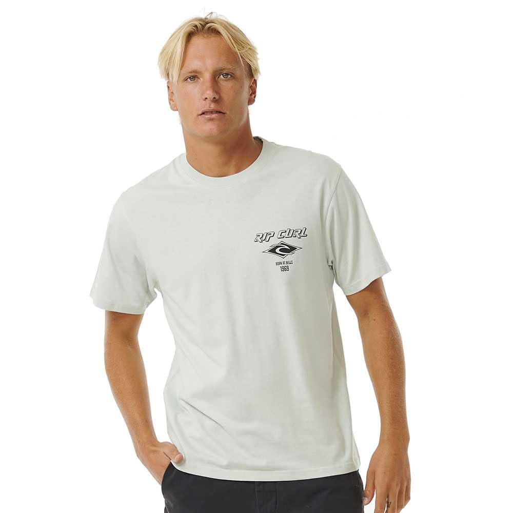 RIP CURL Fade Out Mens Icon Tee - Light Green