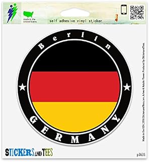 Germany Berlin Vinyl Car Bumper Window Sticker 2" x 2"