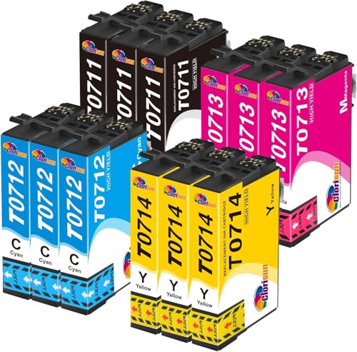 Clorisun T0715 Multipack Druckerpatronen Kompatibel für Epson T0715 T0711 T0712 T0713 T0714 für Stylus SX200 SX215 SX218 SX400 SX415 SX510W SX515W DX4450 DX5050 DX6000 DX8450 SX100 SX110 (12-Pack) Clorisun T0715 Multipack Druckerpatronen Kompatibel für Epson T0715 T0711 T0712 T0713 T0714 für Stylus SX200 SX215 SX218 SX400 SX415 SX510W SX515W DX4450 DX5050 DX6000 DX8450 SX100 SX110 (12-Pack)