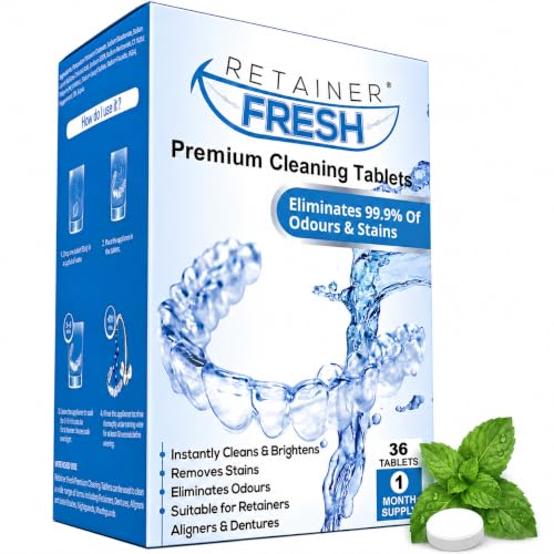 Retainer Fresh, tabletas limpiadoras para retenedores 36 tabletas