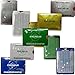 RFID Blocking Chip credit Protector Sleeves with TipTable- -Organized 5 colors -Each Metallic sleeve holds and protects 2 cards and 5 bills. Great Gift For teen girls and boys.
