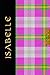 Irish Girls Names Irish Tartan Notebook/Journal - ISABELLE: Beautifully Designed Irish tartan girls names Notebook/Journal With The 'Irish Springtime Tartan' - A Perfect Irish Themed Gift