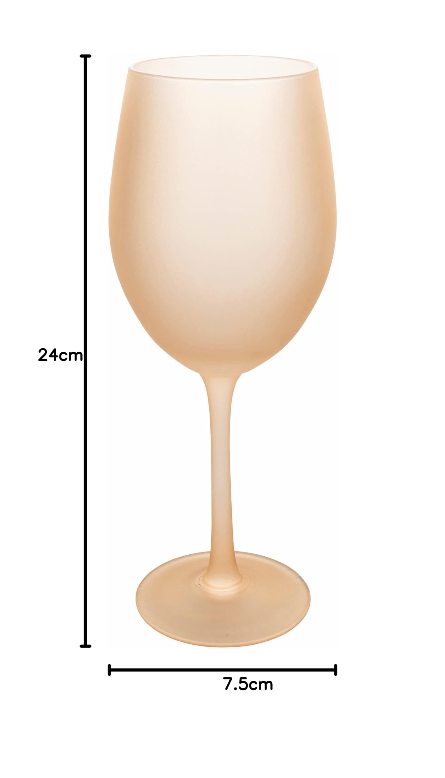 Villa d’Este Home Tivoli Happy Hour Chocolate Lot de 6 verres à pied en verre 550 ml