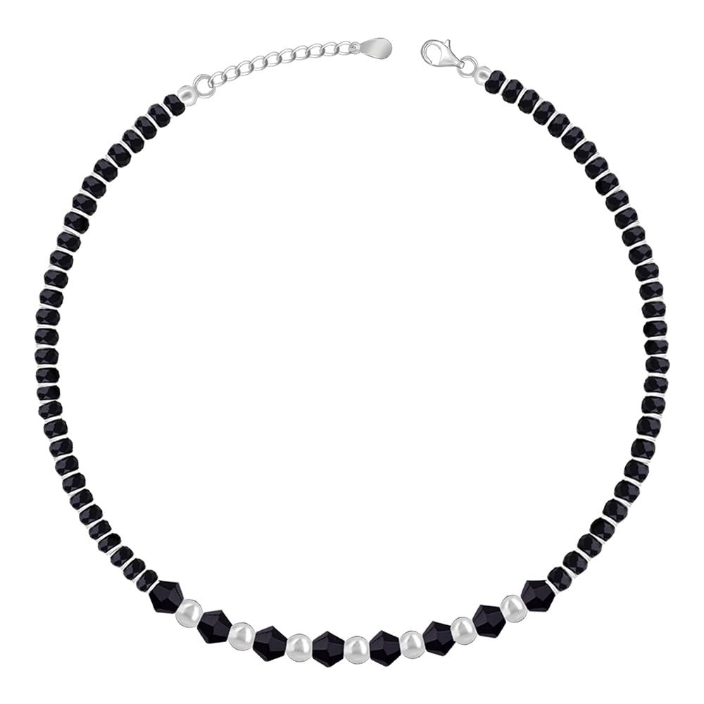 GIVA 925 Silver Silver Barefoot Black Beads Anklet,Single|Gift for Girlfriend, Gifts for Women and Girls | With Certificate of Authenticity and 925 Stamp | 6 Months Warranty* (B0CSKKFLT8) Amazon Price History, Amazon Price Tracker