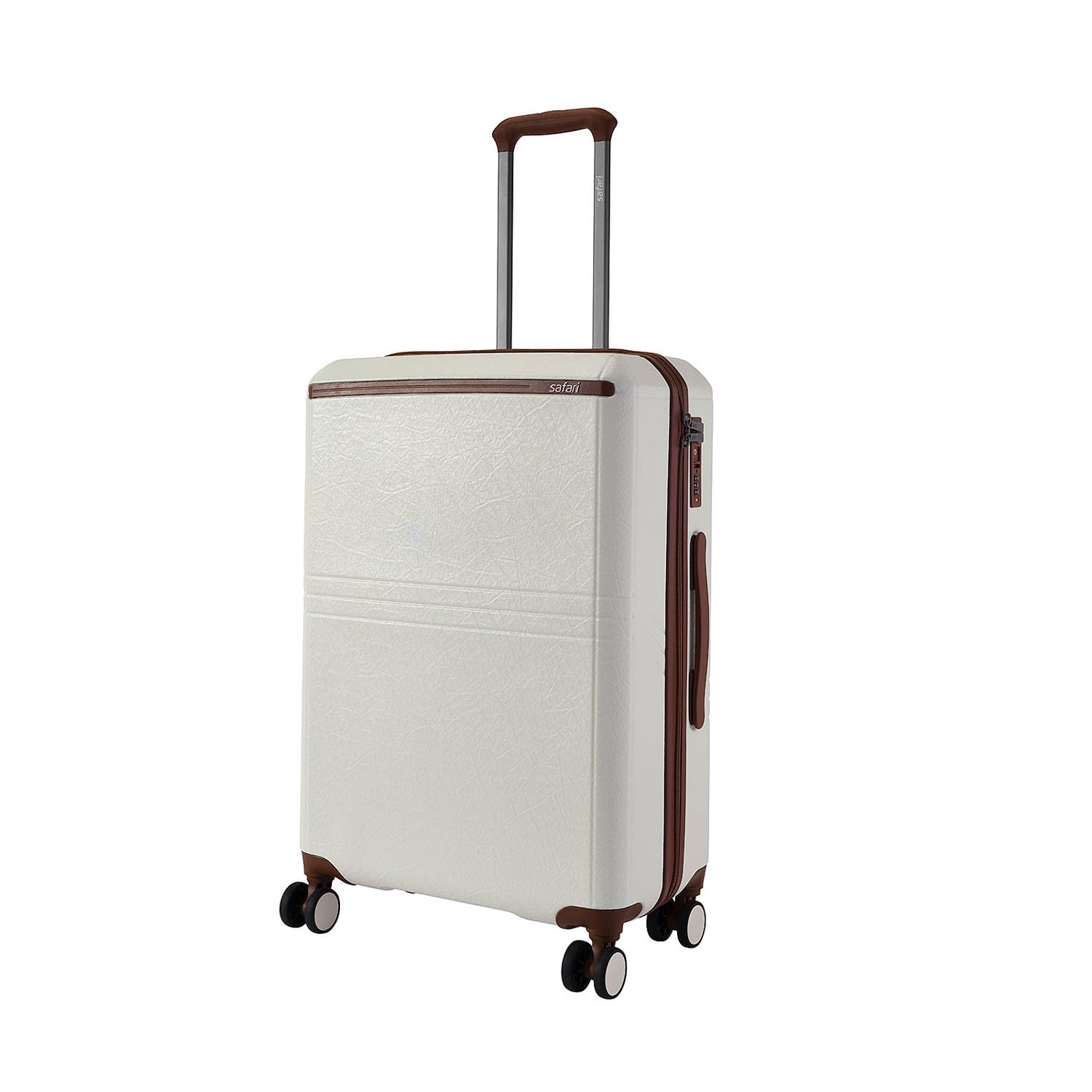 Select Heritage 66 Cm Medium Check in Polycarbonate Hard Case Trolley Bag with TSA Lock, 8 Wheels with 360 Degree Rotation and Anti-Theft Zipper, Luggage Bag Suitcase for Travel, Ivory-image-37