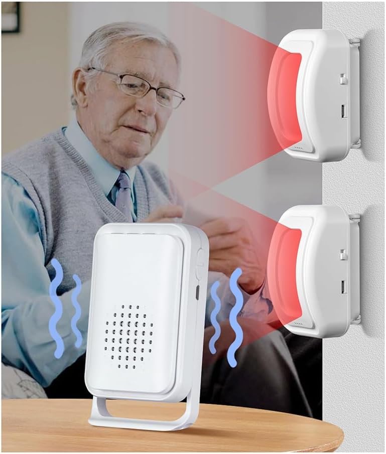 Alarmas de cama para pacientes ancianos con demencia - Dispositivos de prevención de caídas con detector de movimiento sin para ancianos con demencia