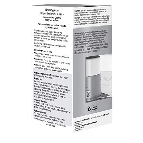 Neutrogena Rapid Wrinkle Repair Cream 1.7 Ounce Fragrance-Free (50Ml) (2 Pack) #TOP3