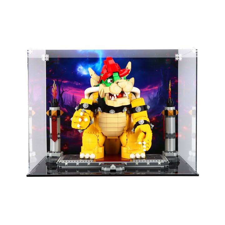 Display Case compatible with Lego 71411 The Mighty Bowser, (Print 3 Back Panel) — image 1