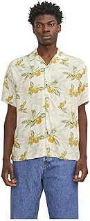 قميص لوك تامبا مطبوع بالكامل للرجال من جاك اند جونز