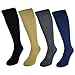 sockenkauf24 1 | 2 | 4 Paar Stützstrümpfe Reisestrümpfe Kompressionsstrümpfe Damen & Herren Stützkniestrümpfe 41900 (39-42 | 2 Paar, Jeans)