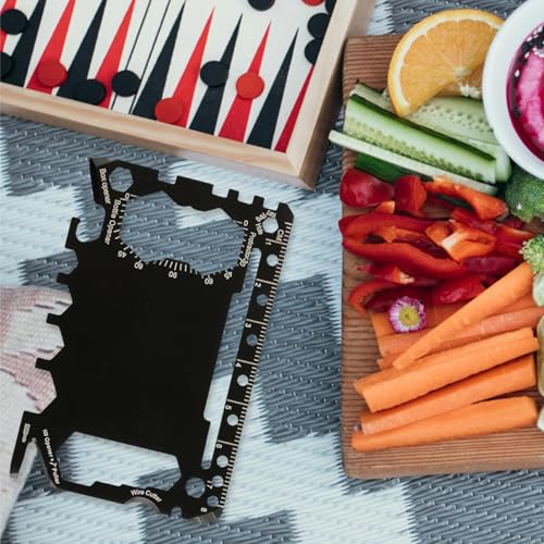 46-in-1 Stainless Steel Multi-Tool Card for Camping & Gifts - Image 4