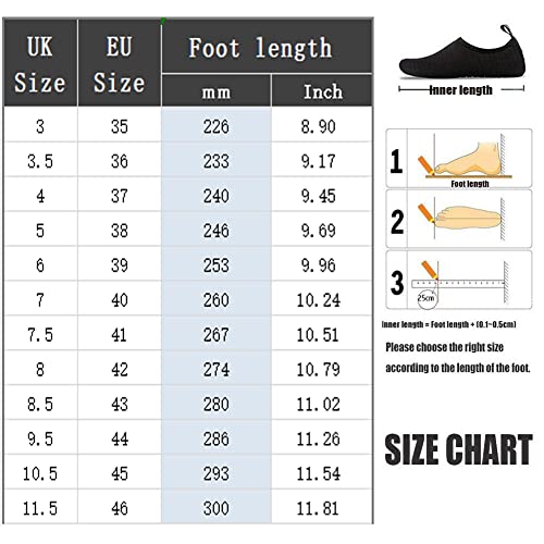 Morbuy Zomer Water Schoenen Mens Womens Duurzame Zool Lichtgewicht Aqua Schoenen Barefoot Sneldrogende Sport Yoga Schoenen 35-46 voor Outdoor Strand Zwemmen Surf Gym Wandelen Duiken - Afbeelding 4