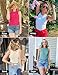 ZESICA Womens 2025 Ribbed Tank Tops Summer Sleeveless High Neck Casual Slim Fitted Basic Knit Shirts,Sand,Small