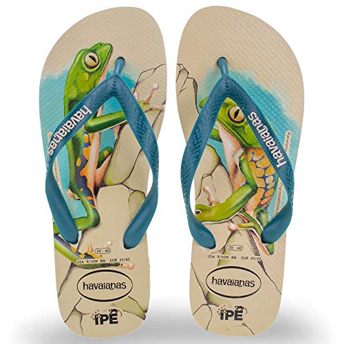 Chinelo Ipê, Havaianas, Adulto Unissex, Areia/Azul, 39/40