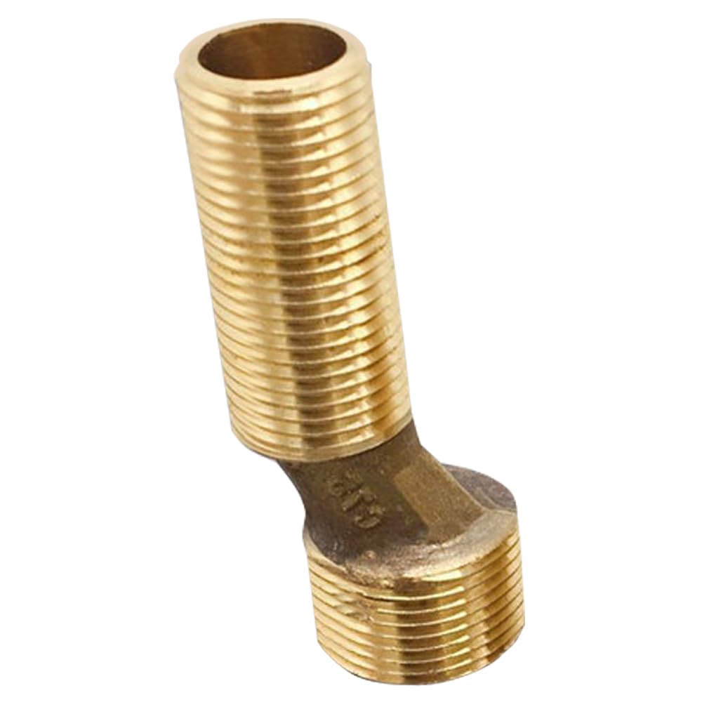 7cm Thread Extended Bathtub Adapter,Bend Corner Faucet Adapter Solid Brass Adapter Faucet Adapter Adjustable Reducer Curved Leg Kitchen Sink Adapter Fitting