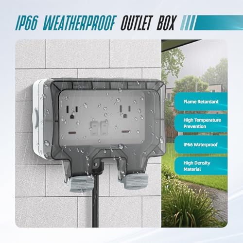 50% Off Hilictokt Outdoor IP66 Electrical Outlet Box - Image 6