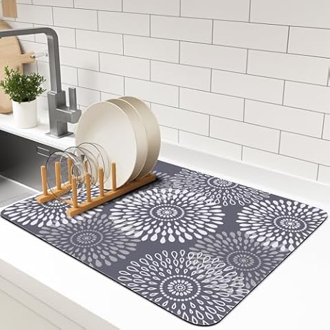LuxStep Super Absorbent Dish Drying Mat Cover