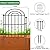 Decorative Garden Fence, 17in(H) x10.8ft Rustproof Metal No Dig Fence Animal Barrier Fence for Dog Rabbit, Wire Border Panel Fencing for Yard Patio Outdoor Decor 10 Pack