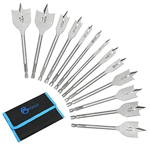 Gmtools SPD-13PCS Flachfräsbohrer-Set 13-teilig