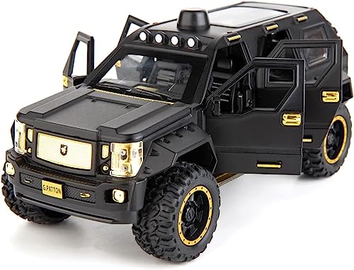 Image of Die-Cast Zinc Alloy 1:24 Scale G-Pootton Bigg Daddy Pull Back SUV with Blinking Lights, Car for Kids(Colors as Per Stock)(G - Pootton)