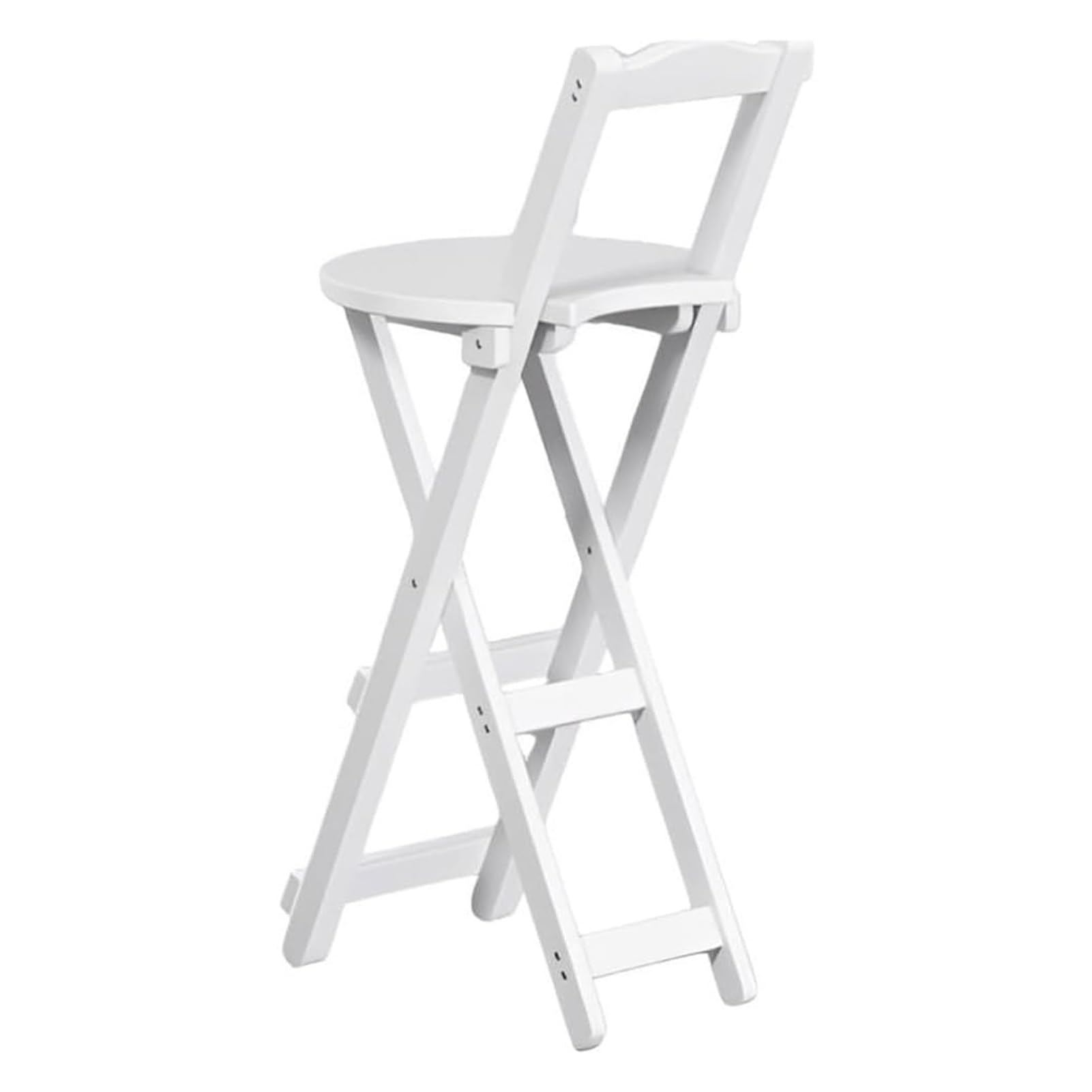 Chaise de salle à manger en bambou réglable 45 63 75 cm pliable blanche design