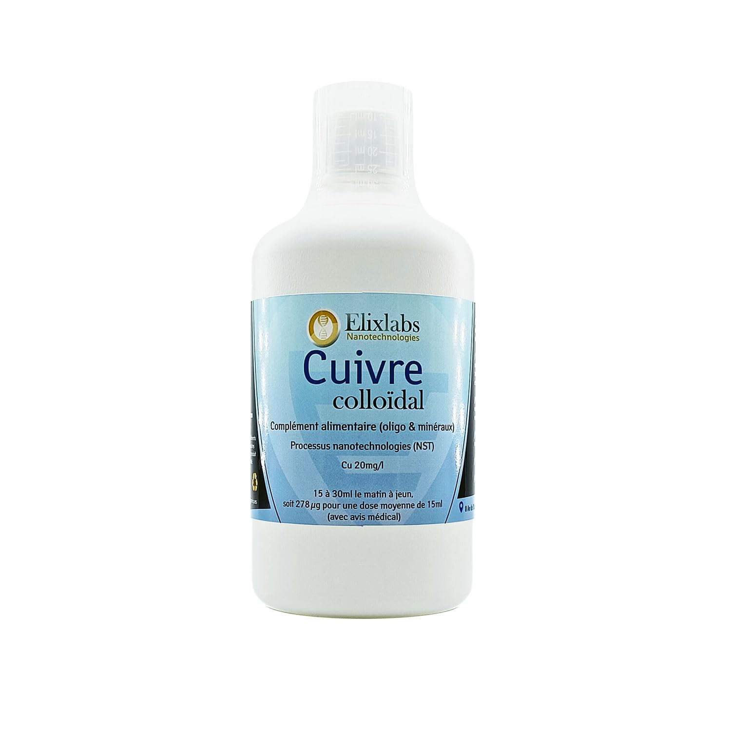 Rame colloidale 20 ppm - 500 ml