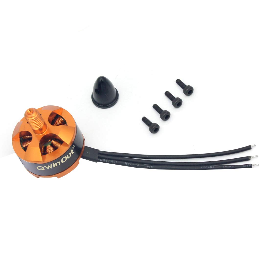 Qwinout Moteur sans balais 1806 2400 KV CW CCW pour drone de course 2-3S FPV 250 Mini drone multi-rotor CC3D 260 330 RC Quadcopter (2 CW + 2 CCW)