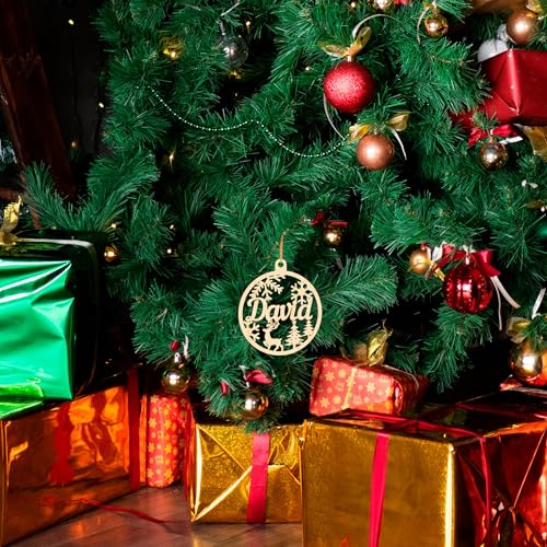 Customizable Christmas Ornaments with Names – Unique Personalized Holiday Decor for Kids and Adults by Femme Savor - Image 6