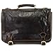 modamoda de - A006 - ital. Business Laptop Akten Tasche Leder, Farbe:Dunkelbraun