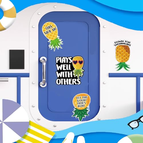 Imanes decorativos piña grandes set 4 piezas miniatura 4