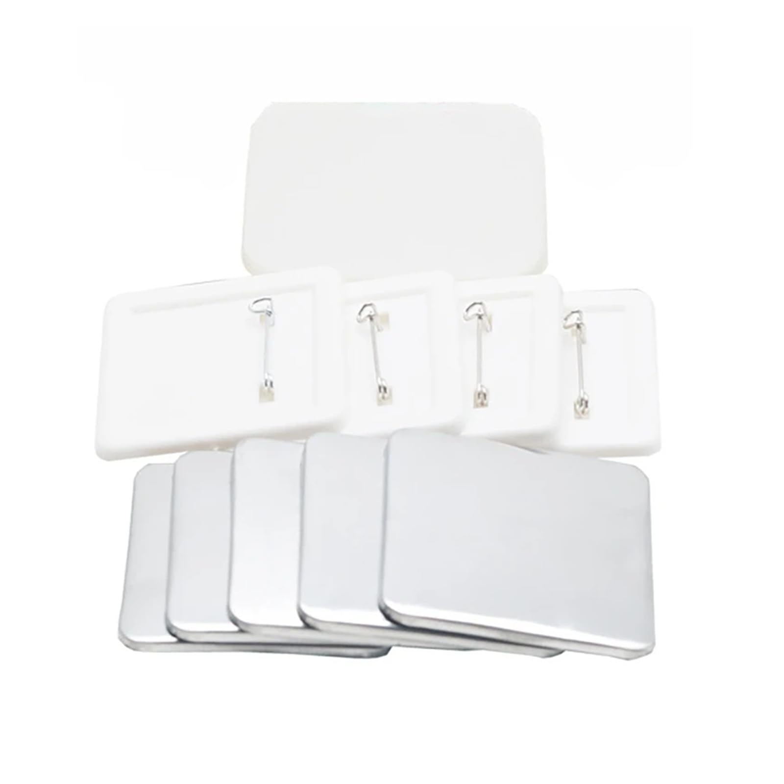 Matériau for badge à épingle carrée 50 x 50 mm, aimants for réfrigérateur, pièces de fabrication, fournitures Compatible(Soft magnet)